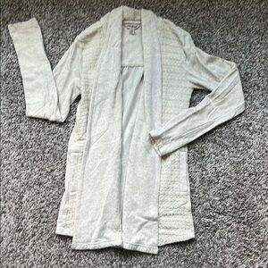 Lucky Brand Cream Cardigan Open Front
